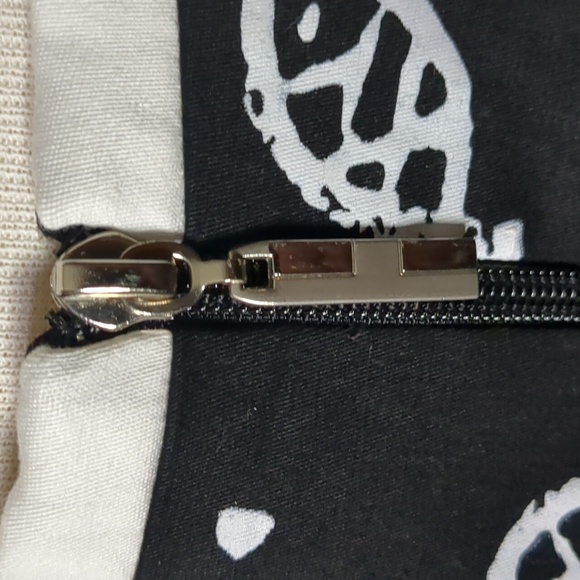 GILANI* lined zip front fish print white trimmed crop top/vest style top size 16 - Picture 5 of 13